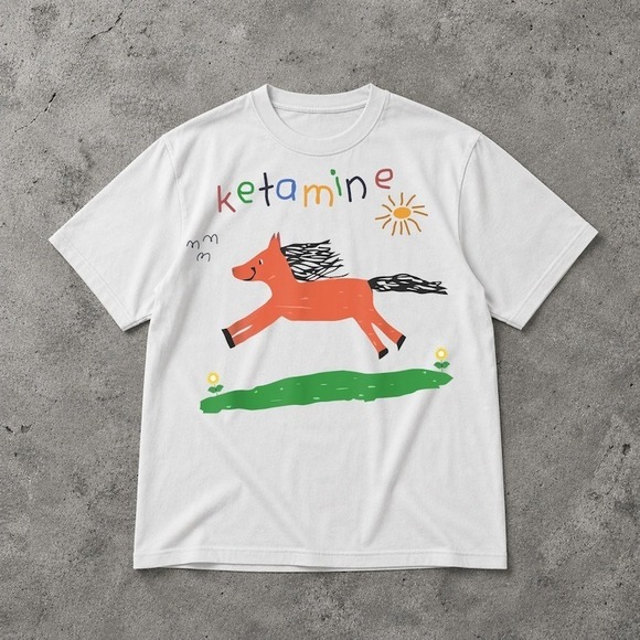 Other - Ketamine Horse T Shirt, Funny Chaotic Horse Meme Graphic Tee